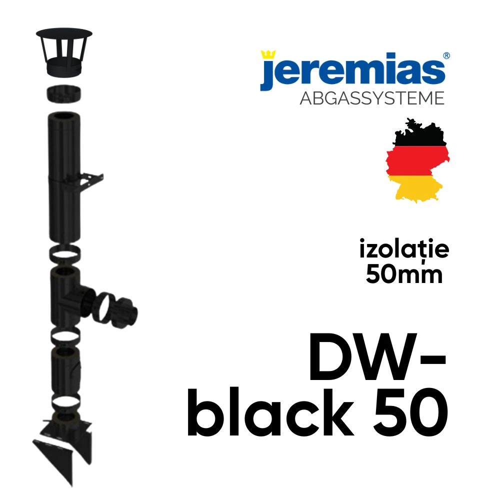 Cos de fum inox DW-black 50