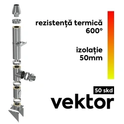 Cos de fum inox Vektor 50 SKD